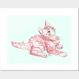 Peppermint Kitten Posters and Art